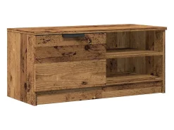 Mueble para TV madera contrachapada envejecida 80x35x36,5 cm
