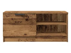 Mueble para TV madera contrachapada envejecida 80x35x36,5 cm