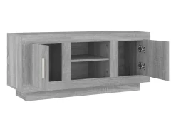 Mueble para TV madera contrachapada gris Sonoma 102x35x45 cm