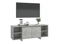 Mueble para TV madera contrachapada gris hormigón 130x35x50 cm