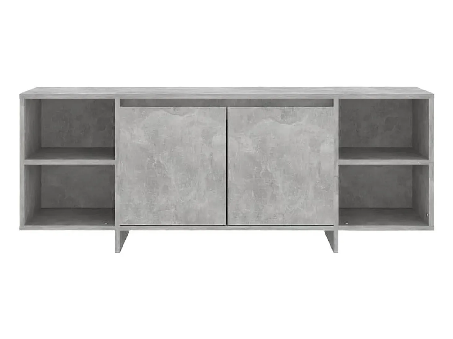 Mueble para TV madera contrachapada gris hormigón 130x35x50 cm