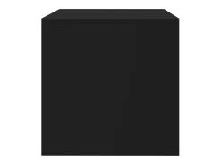 Mueble para TV madera contrachapada negro100x40x40 cm