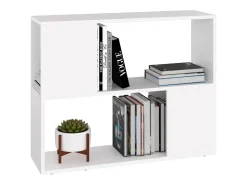 Mueble para TV madera contrachapada blanco 80x24x63 cm