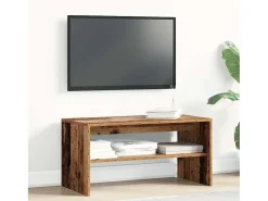 Mueble para TV madera contrachapada envejecida 80x40x40 cm