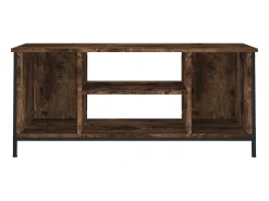 Mueble para TV madera contrachapada roble ahumado 102x35x45 cm ES38202