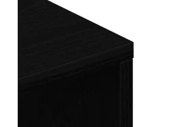 Mueble para TV madera contrachapada roble negro100x40x40 cm