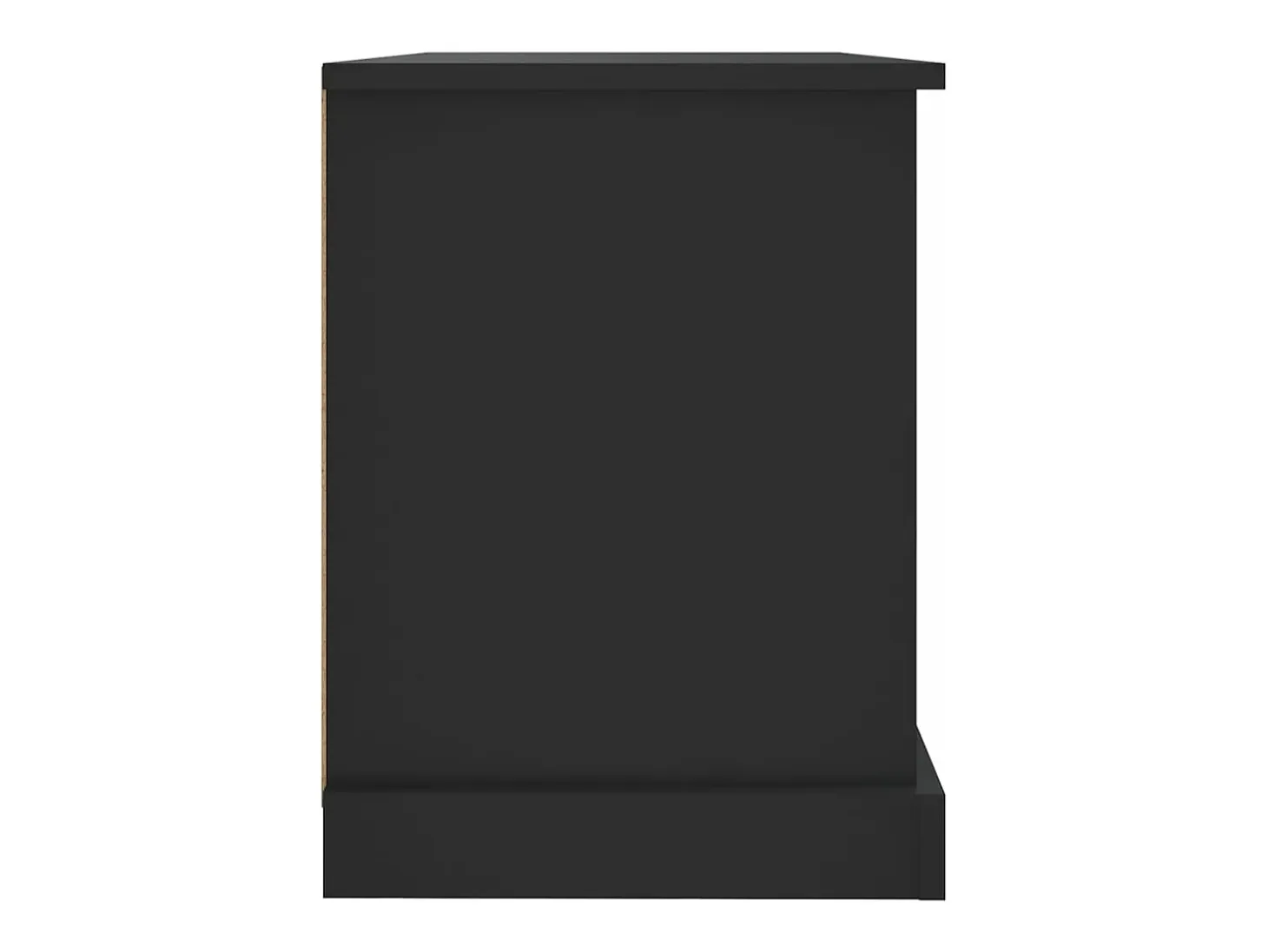 Mueble para TV madera contrachapada negro 73x35,5x47,5 cm