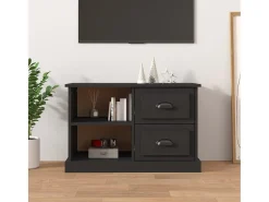 Mueble para TV madera contrachapada negro 73x35,5x47,5 cm