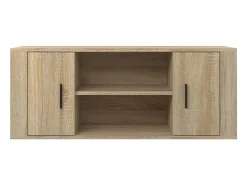 Mueble para TV madera contrachapada color roble 100x35x40 cm