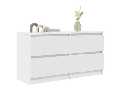 Mueble para TV madera contrachapada blanco 100x35x54 cm