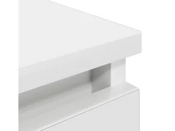 Mueble para TV madera contrachapada blanco 100x35x54 cm