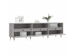 Mueble para TV madera contrachapada gris Sonoma 150x30x44,5 cm ES72999