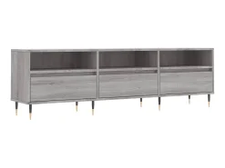 Mueble para TV madera contrachapada gris Sonoma 150x30x44,5 cm ES72999