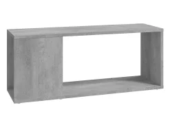 Mueble para TV madera contrachapada gris hormigón 80x24x32 cm