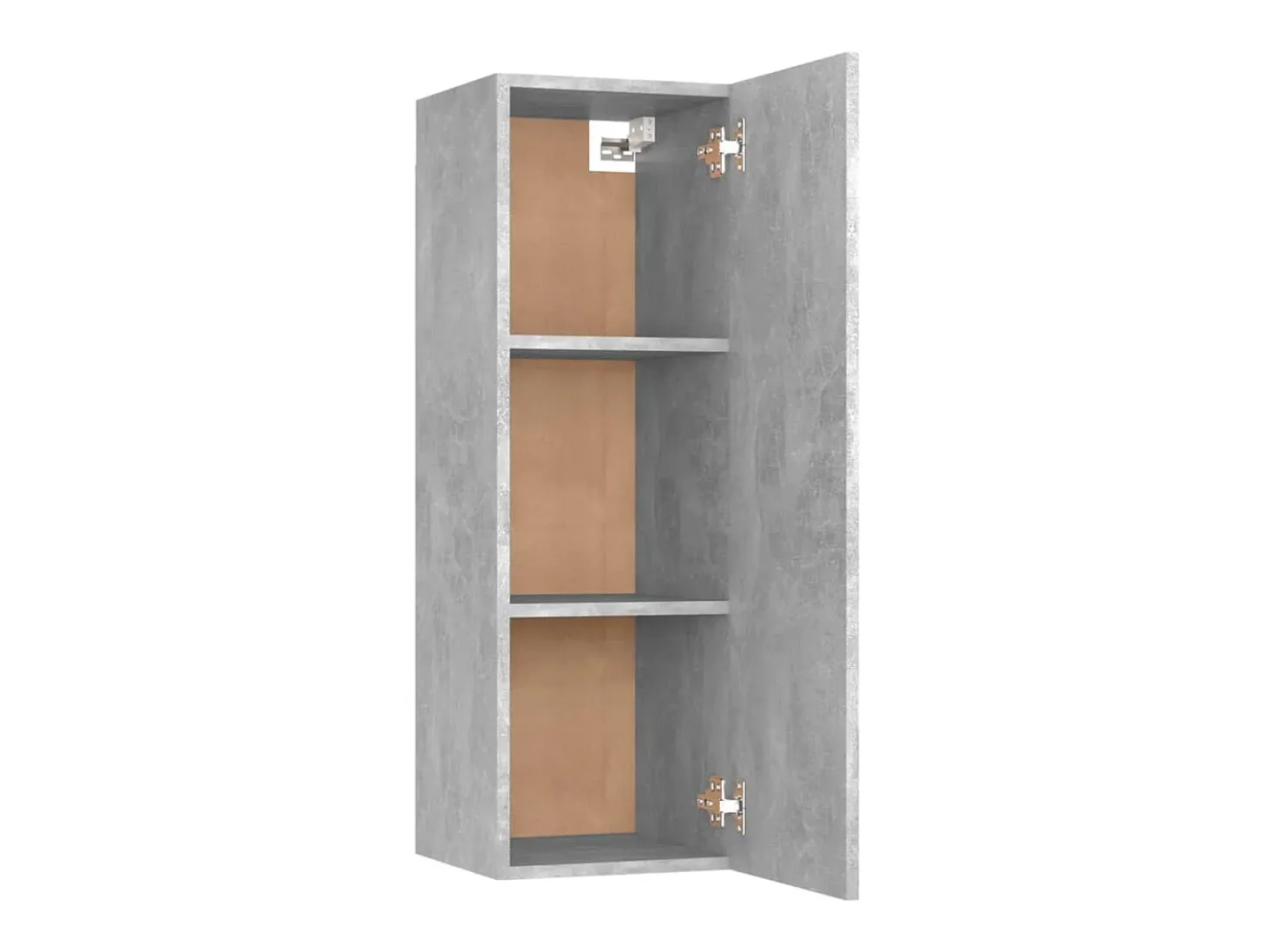Mueble para TV madera contrachapada gris hormigón 30,5x30x90 cm ES66596