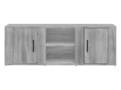 Mueble para TV madera contrachapada gris Sonoma 100x31,5x35 cm