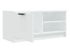 Mueble para TV madera contrachapada blanco 80x35x36,5 cm