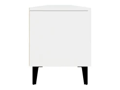 Mueble para TV madera contrachapada blanco 180x31,5x40 cm
