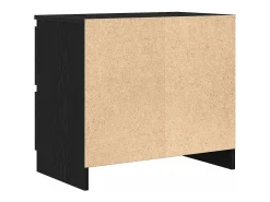 Mueble para TV madera contrachapada negro 60x35x54 cm