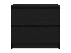 Mueble para TV madera contrachapada negro 60x35x54 cm