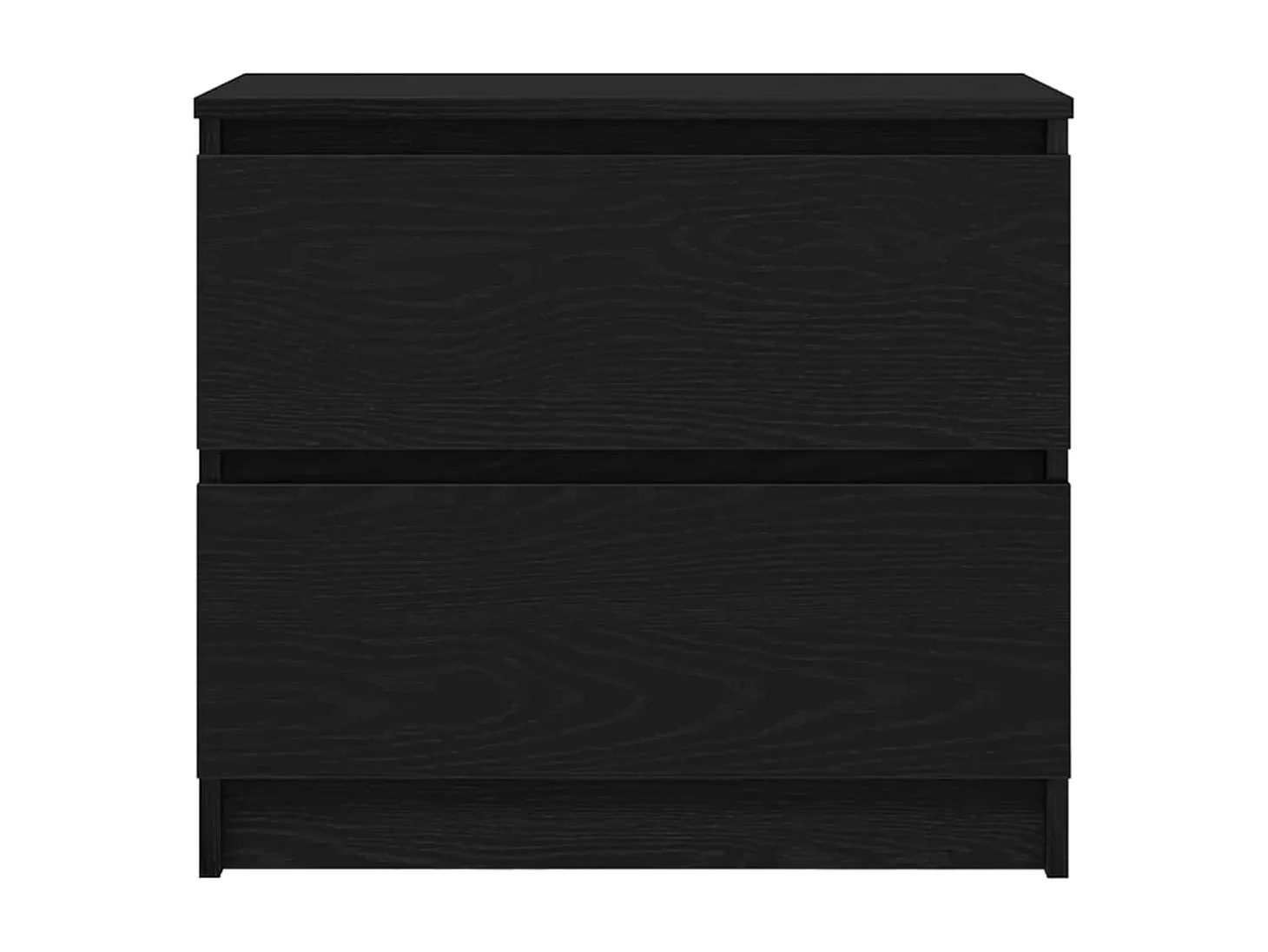 Mueble para TV madera contrachapada negro 60x35x54 cm