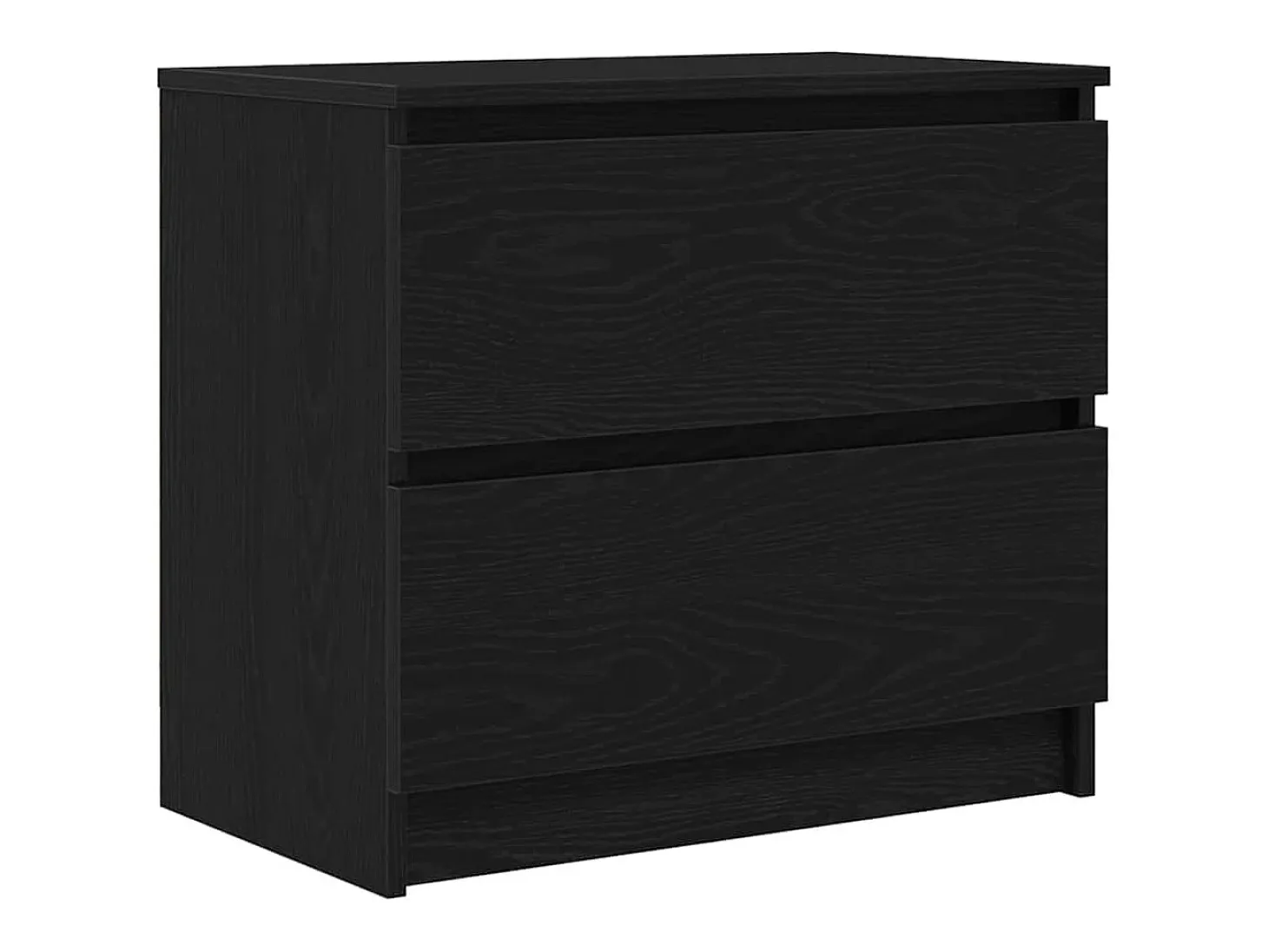 Mueble para TV madera contrachapada negro 60x35x54 cm