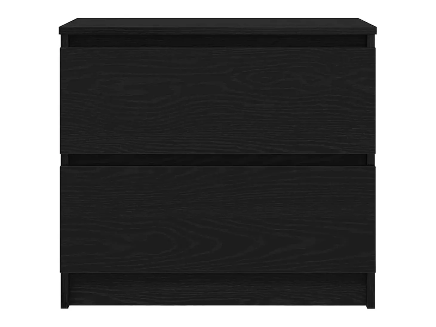 Mueble para TV madera contrachapada negro 60x35x54 cm