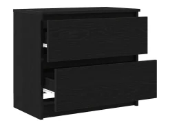 Mueble para TV madera contrachapada negro 60x35x54 cm