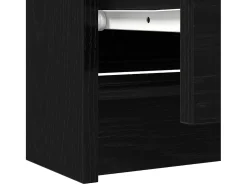 Mueble para TV madera contrachapada negro 60x35x54 cm