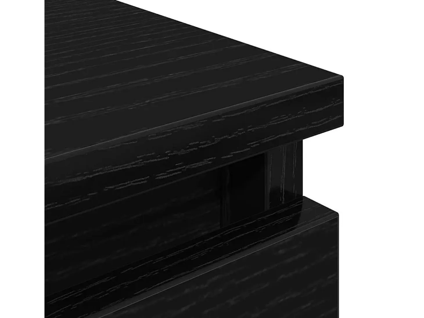 Mueble para TV madera contrachapada negro 60x35x54 cm