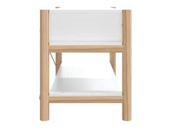 Mueble para TV madera contrachapada blanco 82x38x45 cm