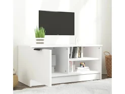 Mueble para TV madera contrachapada blanco 80x35x36,5 cm ES27753