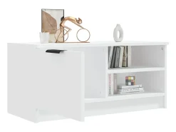 Mueble para TV madera contrachapada blanco 80x35x36,5 cm ES27753