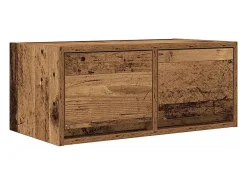 Mueble para TV madera contrachapada envejecida 60x31x25,5 cm