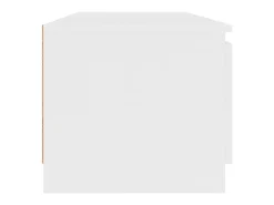 Mueble para TV madera contrachapada blanco 140x40x35,5 cm ES26681
