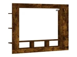 Mueble para TV madera de ingeniería roble ahumado 152x22x113 cm