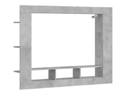 Mueble para TV madera de ingeniería gris hormigón 152x22x113 cm