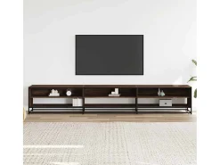 Mueble para TV madera de ingeniería marrón roble 270x40x46 cm