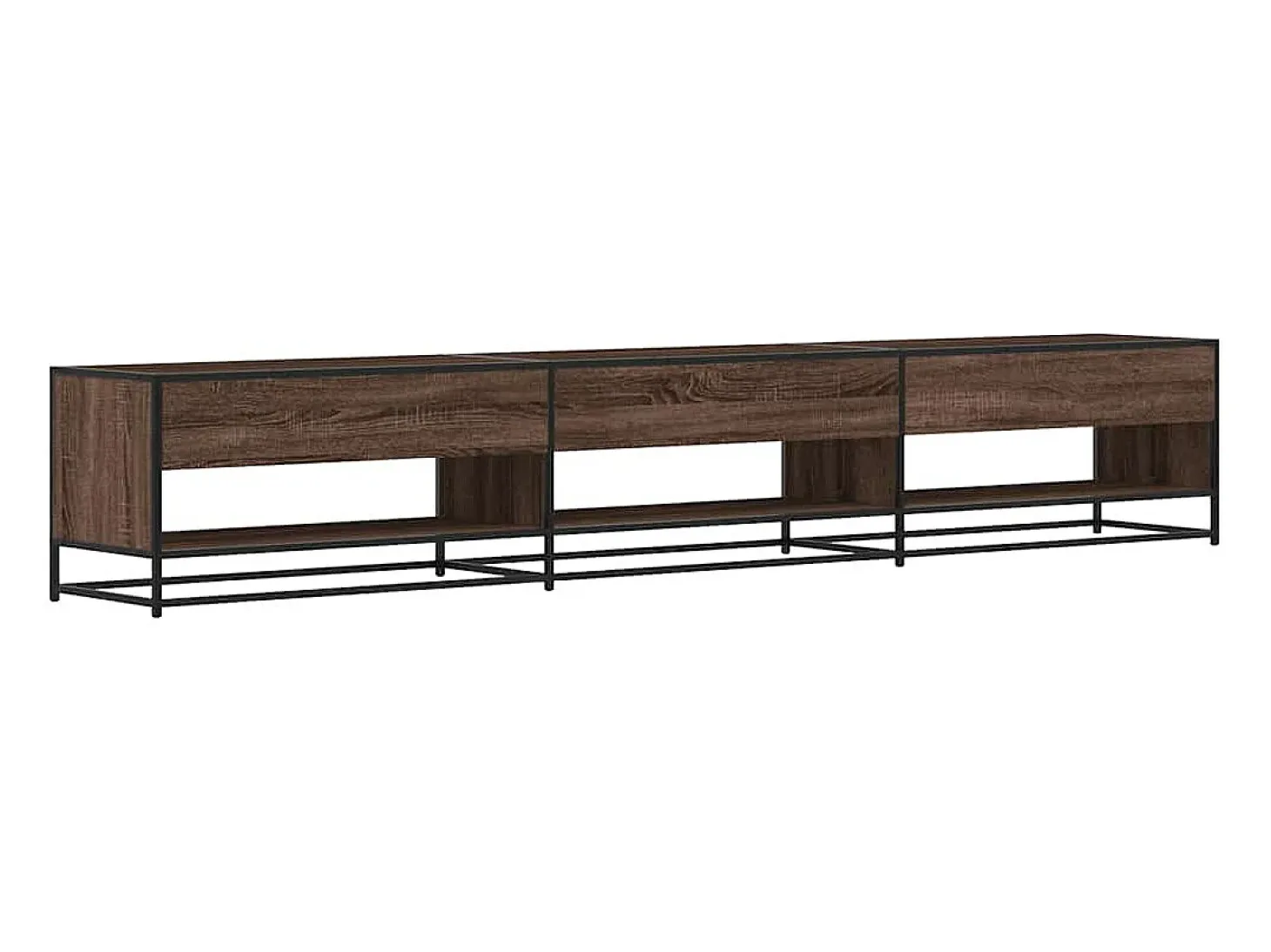 Mueble para TV madera de ingeniería marrón roble 270x40x46 cm