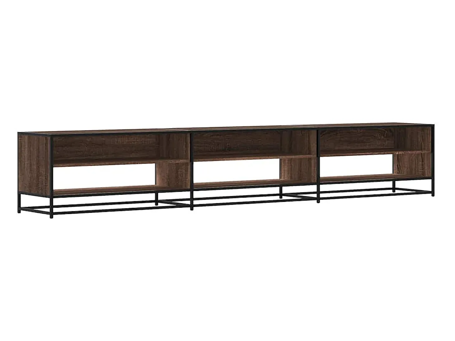 Mueble para TV madera de ingeniería marrón roble 270x40x46 cm