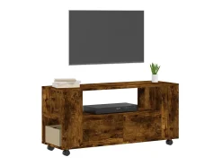 Mueble para TV madera de ingeniería roble ahumado 102x34,5x43cm ES78030