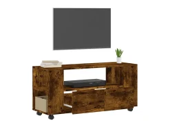 Mueble para TV madera de ingeniería roble ahumado 102x34,5x43cm ES78030