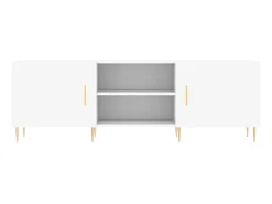 Mueble para TV madera de ingeniería blanco 150x30x50 cm ES85925