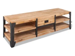 Mueble para TV madera de acacia maciza 140x40x45 cm