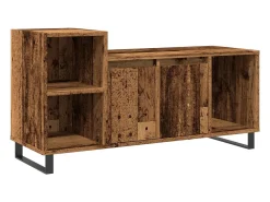 Mueble para TV madera ingeniería madera envejecida 100x35x55 cm