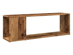 Mueble para TV madera ingeniería madera envejecida 100x24x32 cm