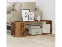 Mueble para TV madera ingeniería madera envejecida 100x24x32 cm