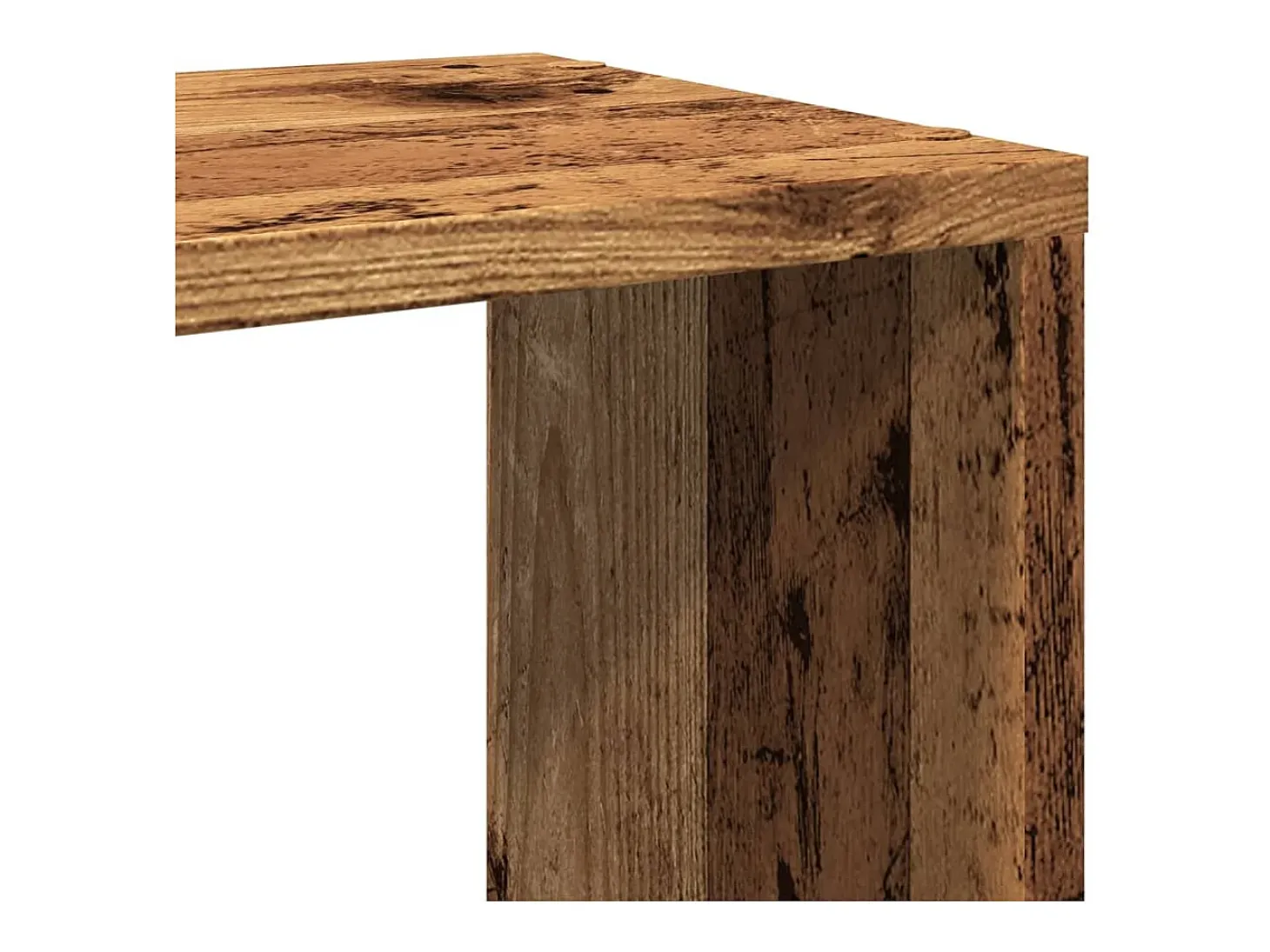 Mueble para TV madera ingeniería madera envejecida 100x24x32 cm
