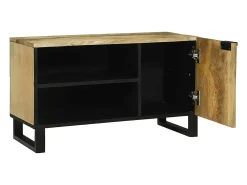 Mueble para TV Marrón 80 x 33 x 46 cm madera maciza de mango