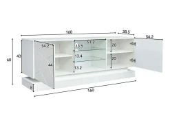 Mueble para TV moderno con LED de colores - apto para TV de 70